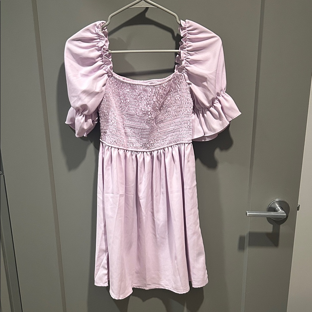 SHEIN Light Pink Mini Dress